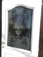 Binnendeuren met art deco geëtst glas, Ophalen, Gebruikt, Glas, Binnendeur