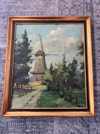 Klassiek schilderij: Molenlandschap, G. Leytsen (1949), Ophalen