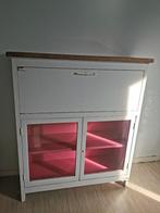 Schattig vitrinekastje, Huis en Inrichting, Kasten | Vitrinekasten, Ophalen, 100 tot 150 cm, Vintage, 50 tot 100 cm