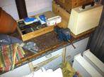 Werkbank ladenk,bankschroef,tafelslijpmach + diverse !!, Ophalen, Gebruikt, 170 cm of meer, Bankschroef