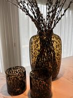 Vase the World Arctic vaas + 2 bijbehorende windlichten, Overige kleuren, Ophalen of Verzenden, Minder dan 50 cm, Glas