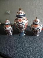 prachtig vintage porseleinen kast stel japans (gold kabuki), Ophalen of Verzenden, Overige kleuren, Aardewerk of Porselein