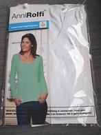 Anni Rolfi Wit T-shirt Lange Mouw Maat L, Ophalen, Wit, Maat 42/44 (L), Nieuw
