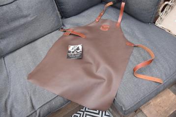 Lederen schort ,Apron ,  keuken, barbecue, kamado  beschikbaar voor biedingen