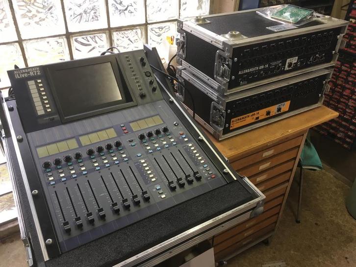 ALLEN HEATH ILIVE R72 IDR16 XDR16 ACE CARD comp. set, Muziek en Instrumenten, Mengpanelen, Gebruikt, 20 kanalen of meer, Ophalen