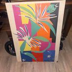 Oude zeefsruk op paneel, Antiek en Kunst, Kunst | Litho's en Zeefdrukken, Ophalen of Verzenden