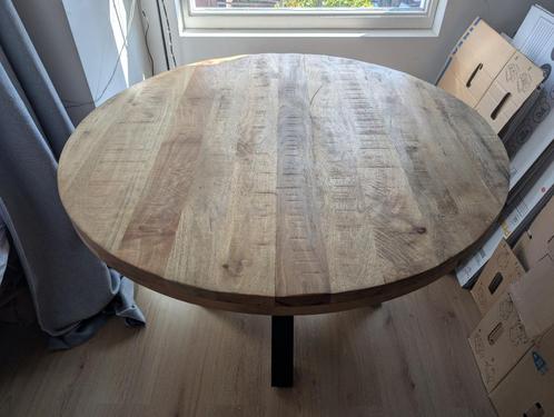 EETKAMERTAFEL TREVOR 120CM Mangohout, Huis en Inrichting, Tafels | Eettafels, Gebruikt, 100 tot 150 cm, 100 tot 150 cm, Vier personen