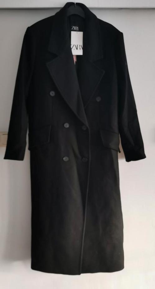 ZARA lange wollen jas mt. L, Kleding | Dames, Jassen | Winter, Nieuw, Maat 42/44 (L), Zwart, Verzenden