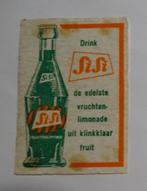 DRINK  SISI   DE ECHTE LIMONADE UIT KLINKKLAAR FRUIT, Verzamelen, Ophalen of Verzenden, Zo goed als nieuw, Luciferdoosjes of -merken