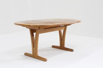 Vintage Deense ovalen eettafel massief hout Holstebro  beschikbaar voor biedingen