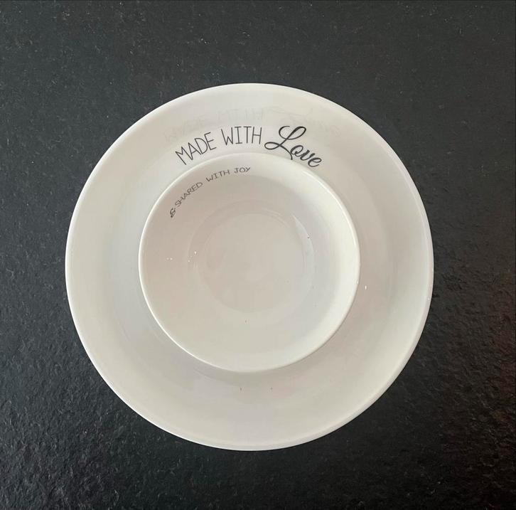 Rivièra Maison Serveerset, Huis en Inrichting, Keuken | Servies, Zo goed als nieuw, Compleet servies, Effen, Keramiek, Ophalen of Verzenden