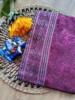 Handgeweven Ikat uit Indonesië #0059, Overige kleuren, Verzenden, 30 tot 120 cm, Satijn of Zijde