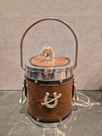 Vintage ijsemmer met paardenhoofd, Ophalen of Verzenden, Gebruikt