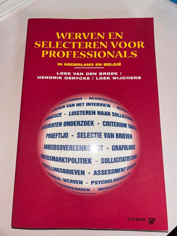 Werven en Selecteren voor Professionals, Boeken, Economie, Management en Marketing, Gelezen, Personeel en Organisatie, Ophalen of Verzenden