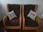 Rotan fauteuils (2 stuks), Huis en Inrichting, Ophalen, 75 tot 100 cm, Riet of Rotan, 50 tot 75 cm