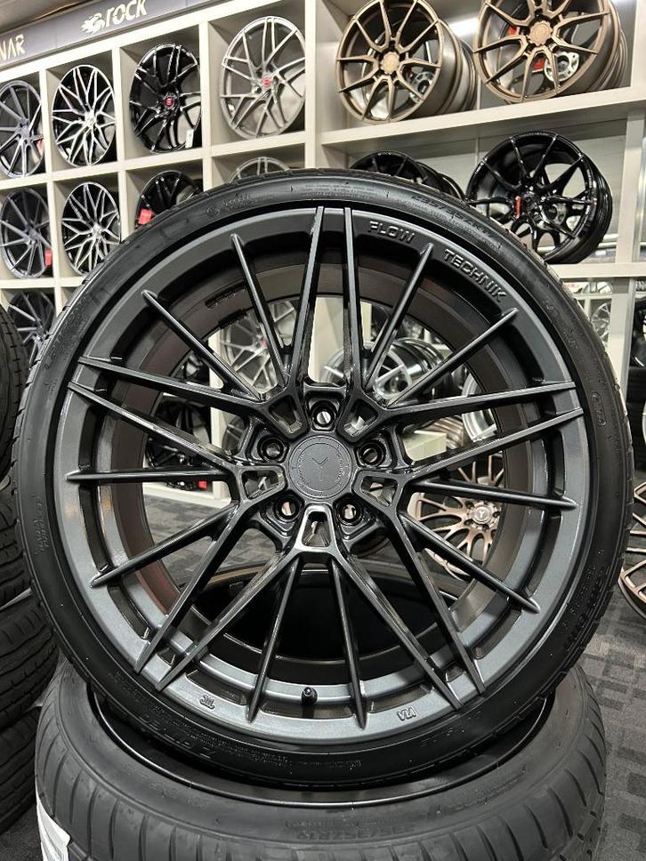 ACTIE | 19 INCH YANAR ISP-32 VELGENSET 5X112 GOLF LEON A3, Auto-onderdelen, Banden en Velgen, Banden en Velgen, Zomerbanden, 19 inch