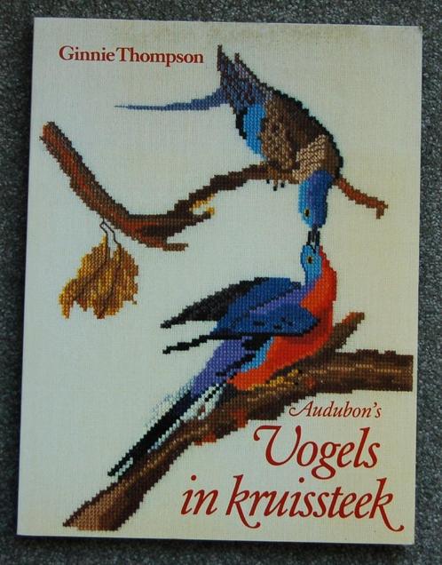 MERKLAPPEN : VOGELS IN KRUISSTEEK, Boeken, Hobby en Vrije tijd, Zo goed als nieuw, Borduren en Naaien, Ophalen of Verzenden
