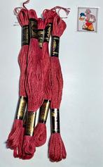 5x DMC mouline, rood 3350, Hobby en Vrije tijd, Borduren en Borduurmachines, Mulhouse, France, Ophalen of Verzenden, Borduurgaren of Zijde