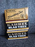 3 Oude Pakjes Thee van Kahrel en Tiktak, Verzamelen, Merken en Reclamevoorwerpen, Ophalen of Verzenden, Zo goed als nieuw, Verpakking