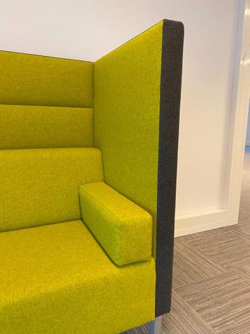 2x Akoestische treinbank Ahrend Loungescape - geel/antraciet - afbeelding 7