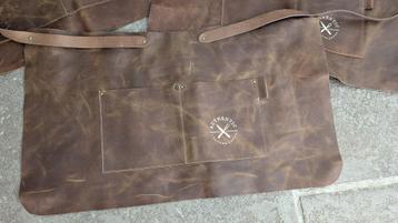 6 stk leren schort Authentic Goods G-Line cognac beschikbaar voor biedingen