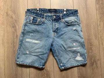 Scotch&Soda jeans short korte broek destroid blauw W29= S/46 beschikbaar voor biedingen