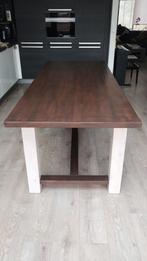 Houten Eettafel - 220x89x77cm, Ophalen, Gebruikt, 200 cm of meer, 50 tot 100 cm