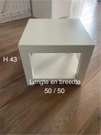 Bijzettafel teakhout, Huis en Inrichting, Tafels | Bijzettafels, Ophalen, Minder dan 45 cm, Minder dan 55 cm, Gebruikt