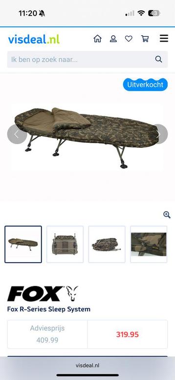 Fox R Series camo sleeping system stretcher nieuw beschikbaar voor biedingen