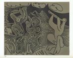 Picasso Dancing Satyrs and Flute Player Linocut, Antiek en Kunst, Kunst | Litho's en Zeefdrukken, Ophalen of Verzenden