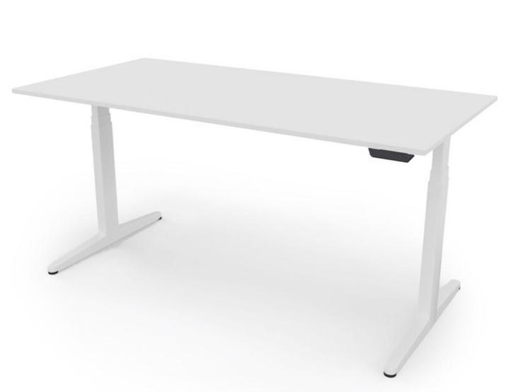GISPEN: SIT-STAND DESK HEIGHT ADJUSTABLE ELECTRIC, Huis en Inrichting, Bureaus, Zo goed als nieuw, Stabureau, Elektrisch, Ophalen