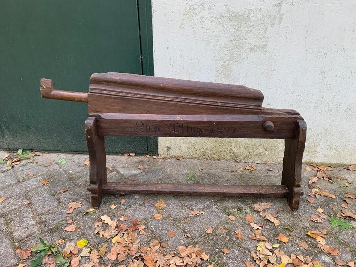 Antieke vlasschuit, Verzamelen, Retro, Huis en Inrichting, Ophalen
