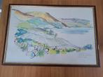 Aquarel van Ben Bouman / Meer van Galilea, Antiek en Kunst, Ophalen of Verzenden