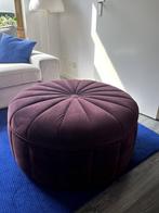 Paarse ronde poef / hocker, Huis en Inrichting, Ophalen, Rond, Minder dan 50 cm, 75 tot 100 cm