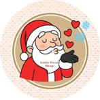 L748 icing frosting kerst man kus hart sneeuwvlok 20cm top, Ophalen of Verzenden, Nieuw, Taarten, Versiering