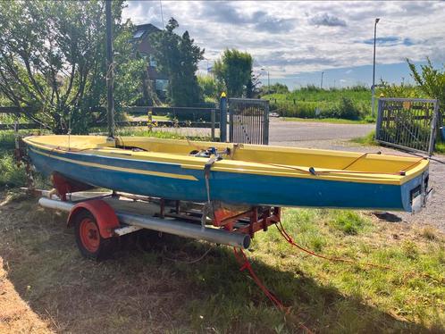 Javelin tweemans snelle zwaardboot 250,-, Watersport en Boten, Open zeilboten, Gebruikt, Overige typen, 3 tot 6 meter, Polyester