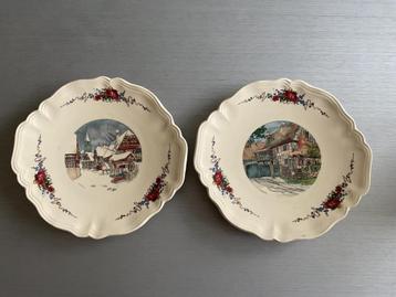 2x serveerborden Sarreguemines “Obernai” 27,5 x 29,5 cm beschikbaar voor biedingen