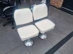 2 Bootstoelen - Draaibaar & Verstelbaar, Watersport en Boten, Ophalen, Gebruikt, Interieur en Kussens