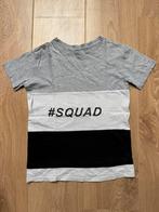 River Island t-shirt grijs/zwart/wit 110/116, Ophalen of Verzenden, Gebruikt, Jongen, Shirt of Longsleeve