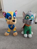 2 grote Paw Patrol knuffels - Chase en Rocky - nieuwstaat, Ophalen of Verzenden, Zo goed als nieuw, Hond