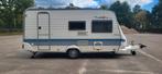 Hobby De Luxe 440, Caravans en Kamperen, Caravans, Schokbreker, Hobby, Omvormbare zithoek, Treinzit