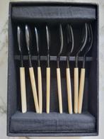 Vintage Dessertbestek Set - Hoornbeen - Handgemaakt, Ophalen of Verzenden