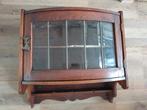 Antiek vitrine kastje, Ophalen, Gebruikt, 50 tot 100 cm, Glas