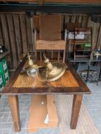 Eettafel met stoelen, Huis en Inrichting, Tafels | Eettafels, Gebruikt, Vijf personen of meer, 150 tot 200 cm, Rechthoekig