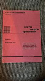 Seven Negro Spirituals guitarsolo or voice and guitar Gospel, Ophalen of Verzenden, Gebruikt, Klassiek