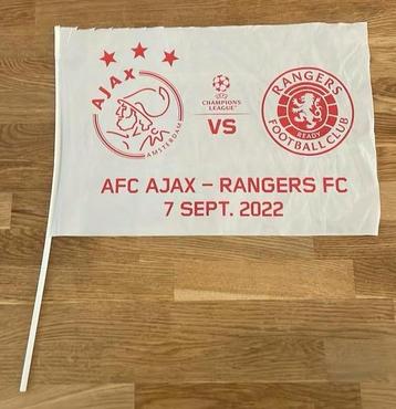AFC Ajax - Rangers FC - Vlaggetje - 7 sept. 2022 beschikbaar voor biedingen