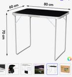 Campingtafel inklapbaar 80x60x70 eenmaal gebruikt, Caravans en Kamperen, Kampeermeubelen, Ophalen, Campingtafel