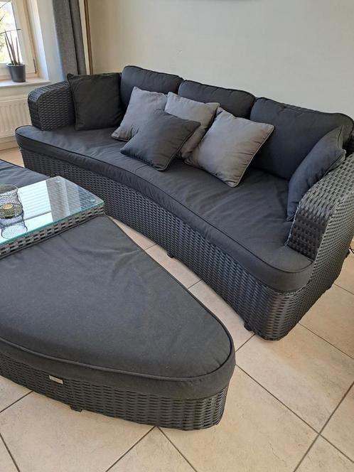 Loungeset Loungebank Loungebed, Tuin en Terras, Tuinsets en Loungesets, Zo goed als nieuw, Wicker, Ophalen