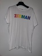Zeeman xl shirt tshirt wit witte fan collectie, Kleding | Heren, T-shirts, Gedragen, Maat 56/58 (XL), Wit, Verzenden