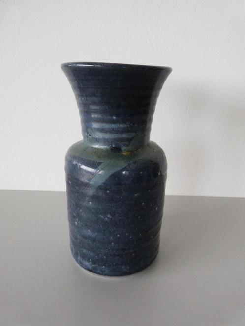 Blauw/groene DOK vaas - vintage keramiek/ aardewerk, Antiek en Kunst, Antiek | Keramiek en Aardewerk, Ophalen of Verzenden